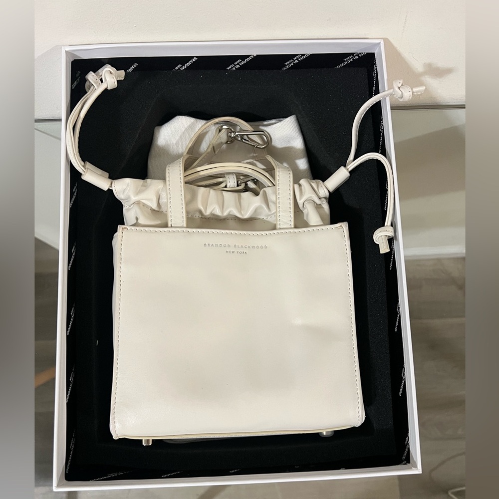 Brandon Blackwood Laura Mini Tote (White) - Picture 2 of 14